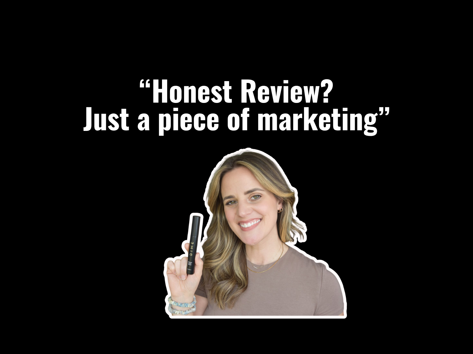 A lineup of beauty products behind the honest review economy